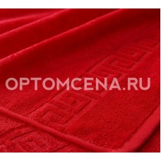Махровое полотенце Туркменистан 50х90 красное 400 гр/м2