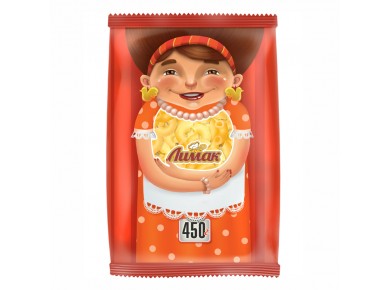 Макароны ЛИМАК высш сорт группа В Улиточки 450 гр.