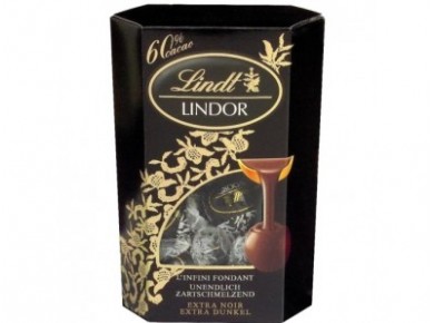 Шоколадные конфеты LINDT Lindor 60% какао, 200г, 1 штука