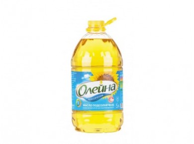 Масло подcолнечное ОЛЕЙНА, 5л, 1 штука