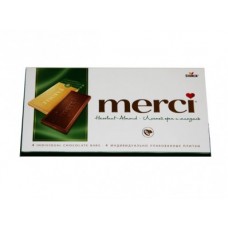 Шоколад MERCI с орехом, 100г, 1 упаковка