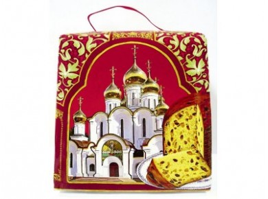 Кулич пасхальный красный, 500г, 1 штука