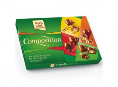 Шоколадные конфеты ALPEN GOLD Composition Ассорти, 163г, 1 штука
