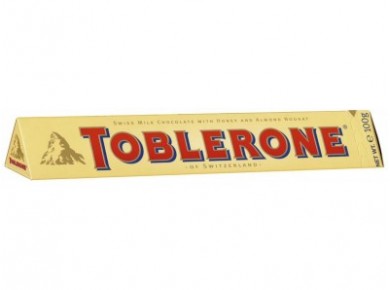 Молочный шоколад TOBLERONE, 100г, 1 штука