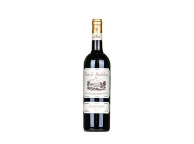 Вино TOUR DE MANDELOTTE BORDEAUX AOC GINESTET красное сухое, 0,75