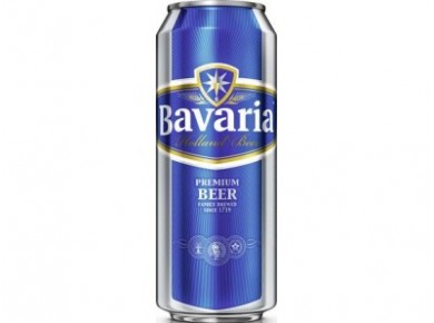 Пиво BAVARIA светлое премиум, 0,5л