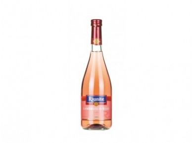 Вино игристое LAMBRUSCO ROSE EMILIA IGT RIUNITE розовое полусладкое, 0,75