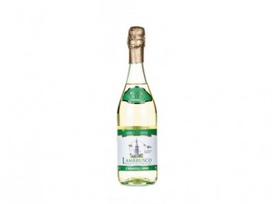 Игристое вино LAMBRUSCO белое полусладкое, 0,75л