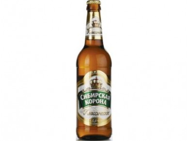 Пиво СИБИРСКАЯ КОРОНА светлое классическое, 0,5л