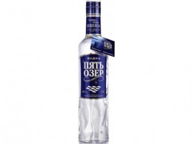 Водка ПЯТЬ ОЗЁР, 1л