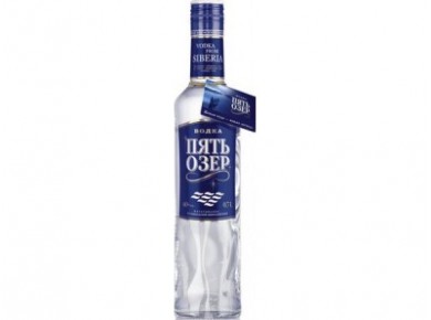 Водка ПЯТЬ ОЗЕР, 0,7л