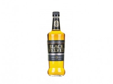 Виски BLACK VELVET + 2 стакана в подарочной упаковке, 0,7л