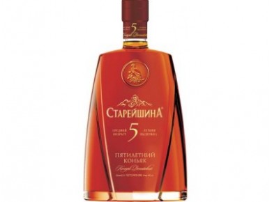 Коньяк СТАРЕЙШИНА 5 лет, 0,5л
