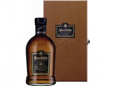 Виски ABERFELDY 21 год в подарочной упаковке, 0,75л