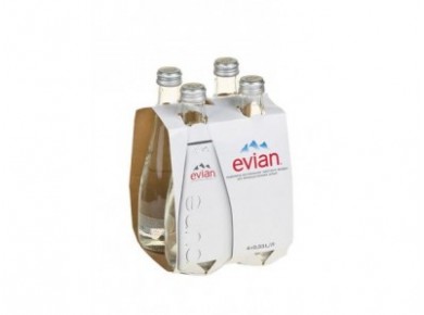 Минеральная вода EVIAN в стекле, 0.33л