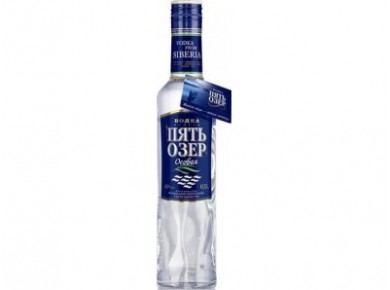 Водка ПЯТЬ ОЗЕР Особая, 0,5л