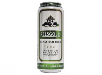 Пиво FELSGold Premium ж/б, 0,5л