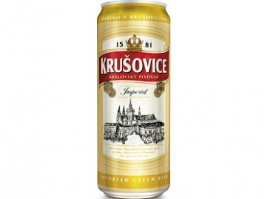 Пиво KRUSOVICE светлое ж/б, 0,5л