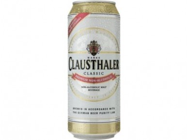 Пиво CLAUSTHALER безалкогольное в жестяной банке, 0,5л