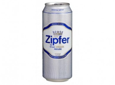 Пиво ZIPFER светлое ж/б, 0,5л