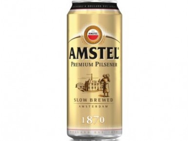 Пиво AMSTEL светлое премиум, 0,5л