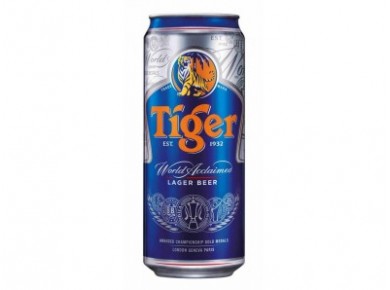 Пиво TIGER светлое ж/б 0,5л