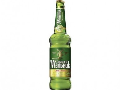 Пиво СТАРЫЙ МЕЛЬНИК светлое, 0,5л