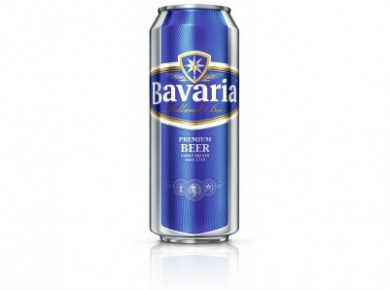 Пиво БАВАРИЯ Премиум ж/б, 0,5л