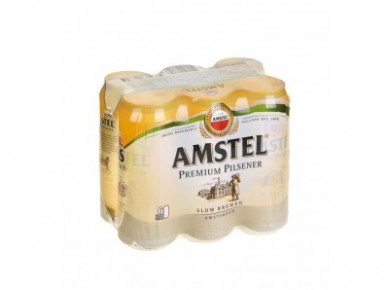 Пиво AMSTEL светлое премиум, 0,5л