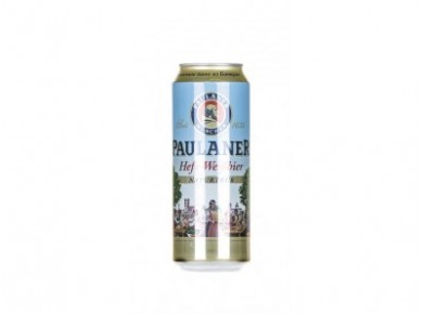 Пиво PAULANER HEFE-WEISBIER ж/б, 0,5л