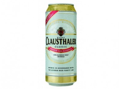 Пиво CLAUSTHALER безалкогольное ж/б, 0,5л