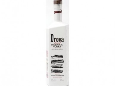 Водка DROVA очищеная берёзовым углем, 0,5л