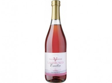 Игристое вино VALMARONE Lambrusco, розовое полусухое