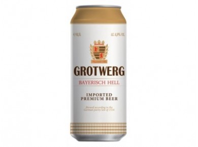 Пиво GROTWERG светлое ж/б, 0,5л