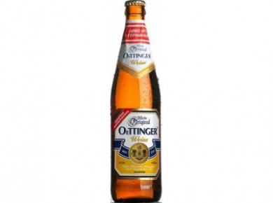 Пиво OETTINGER Weiss в стеклянной бутылке, 0,5л