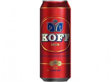 Пиво KOFF светлое, 0,5л