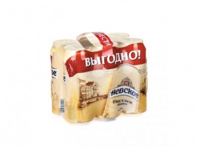 Пиво НЕВСКОЕ светлое жестяная банка, 0,5л*6шт