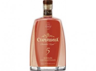 Коньяк СТАРЕЙШИНА 5 лет, 1 л