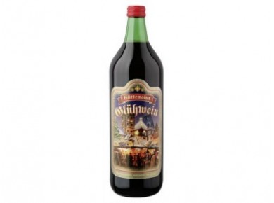 Напиток винный Gluhwein HUTTENGLUT красный 8,7%, 1 л