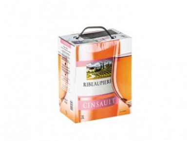 Вино RIBEAUPIERRE Cinsault розовое сухое 12%, 3 л