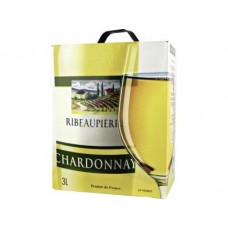 Вино RIBEAUPIERRE Shardonnay белое сухое, 3 л