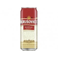 Пиво KRUSOVICE Royal светлое ж/б, 0,5 л
