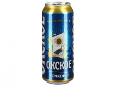 Пиво ОКСКОЕ светлое бочковое, 480 мл