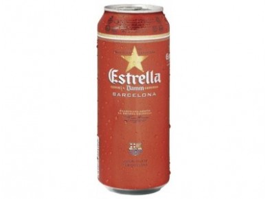 Пиво ESTRELLA Damm ж/б, 0,5 л