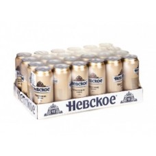 Пиво НЕВСКОЕ светлое жестяная банка, 0,5л