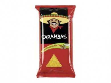 Чипсы CARAMBAS сметана/лук, 150г, 2 штуки
