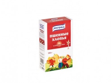Хлопья МИСТРАЛЬ пшенные, 500г, 1 штука