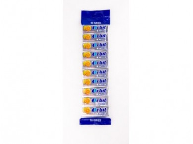 Жевательная резинка ORBIT white фруктовый коктейль, 13,6г*20, 10 штук