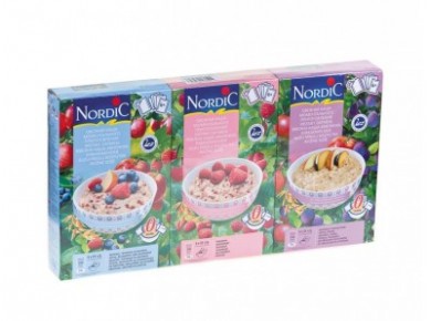 Каши-минутка NORDIC(лес.яг.+абрикос+малина),210г, 3 штуки