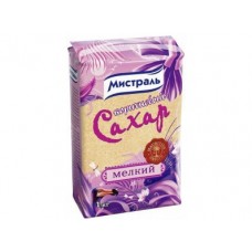 Сахар МИСТРАЛЬ коричневый мелкий, 1кг, 1 штука